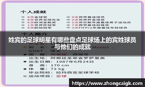 姓宾的足球明星有哪些盘点足球场上的宾姓球员与他们的成就